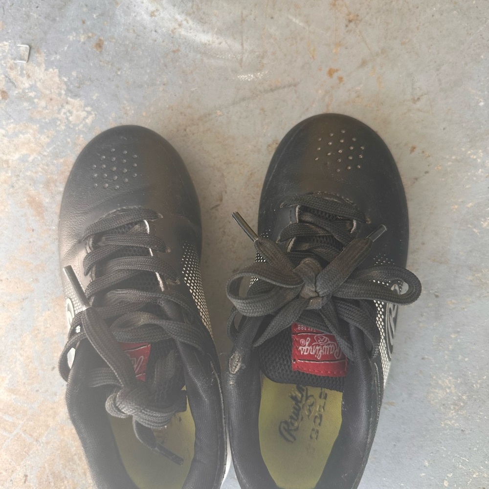 Rawlings Black Kids Cleats